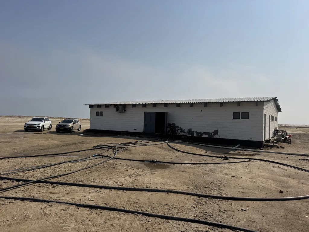 The hatchery building at the Salt Works